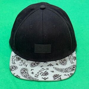 Vans Black Cap with Paisley Brim